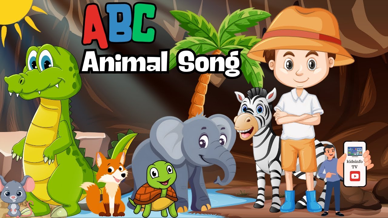 "ABC Animal Song 🐶🦁🦓🐾🎉🎉 | Learn A to Z Animals for Kids | Fun Learning ...