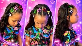 ✨ تسريحة شعر سهلة ولطيفة للبنات للمدرسة ✨ | درس تعليمي لتسريحات شعر رائعة للأطفال 🎀 screenshot 4