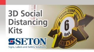 3D Social Distancing Sign Kits | Seton Video