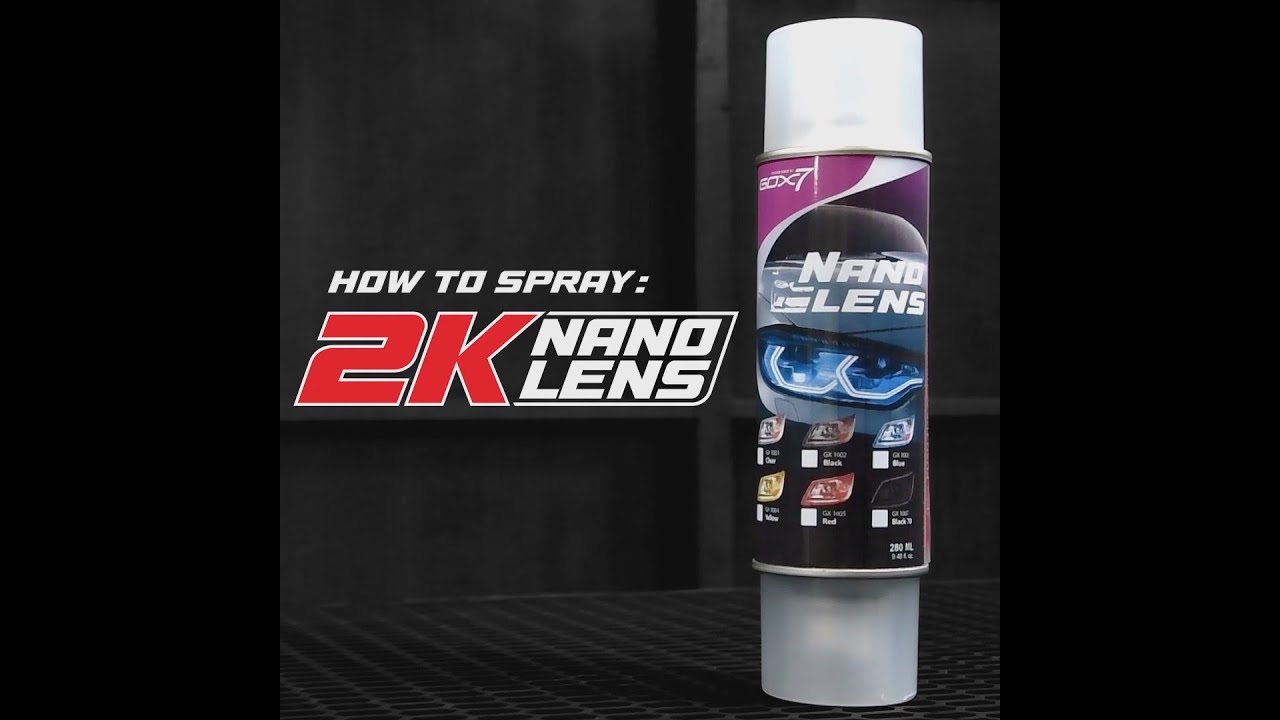 How To Spray 2K Nano Lens Spray Paint Quick & Easy Headlight
