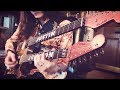 Double Neck, Croc-Skin, Wine-Barrel-Wood, Baritone Hybrid Guitar from Paoletti Guitars!