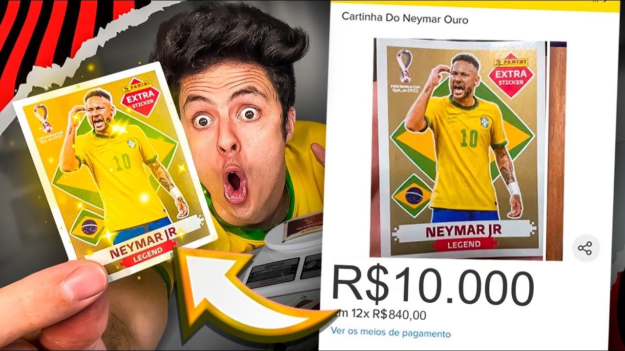 Figurinha Neymar Jr Legend Extra Bordo Oficial