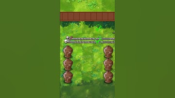 PvZ 1 Fusion 3.1 - 5 Puff Shroom Plants Team With Rapid Fire Vs 5 Zombie Vases - P6 #shorts #pvz