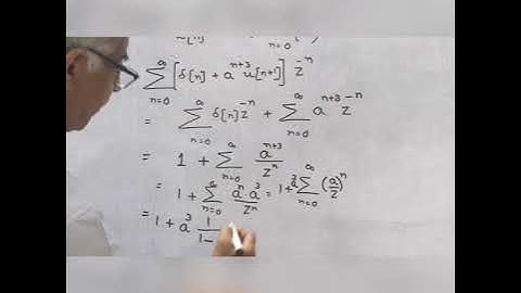 Class-131: Problems on Unilateral or one sided z- transform: Signals and system.