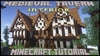 Minecraft Tutorial - Medieval Tavern part 3 (Interior )