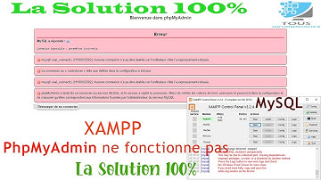 [Résolu]MySQL shutdown unexpectedly sur XAMPP, PhpMyAdmin ne fonctionne pas sur XAMPP(Solution 100%)