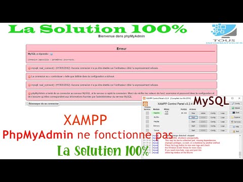 [Résolu]MySQL shutdown unexpectedly sur XAMPP, PhpMyAdmin ne fonctionne pas sur XAMPP(Solution 100%)