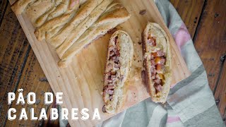 Pão Recheado com Linguiça Calabresa