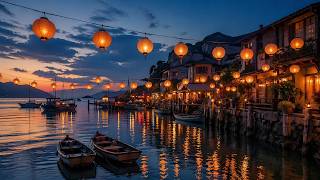 Paper Lantern Harbor   Gentle Asian Fusion Background Music