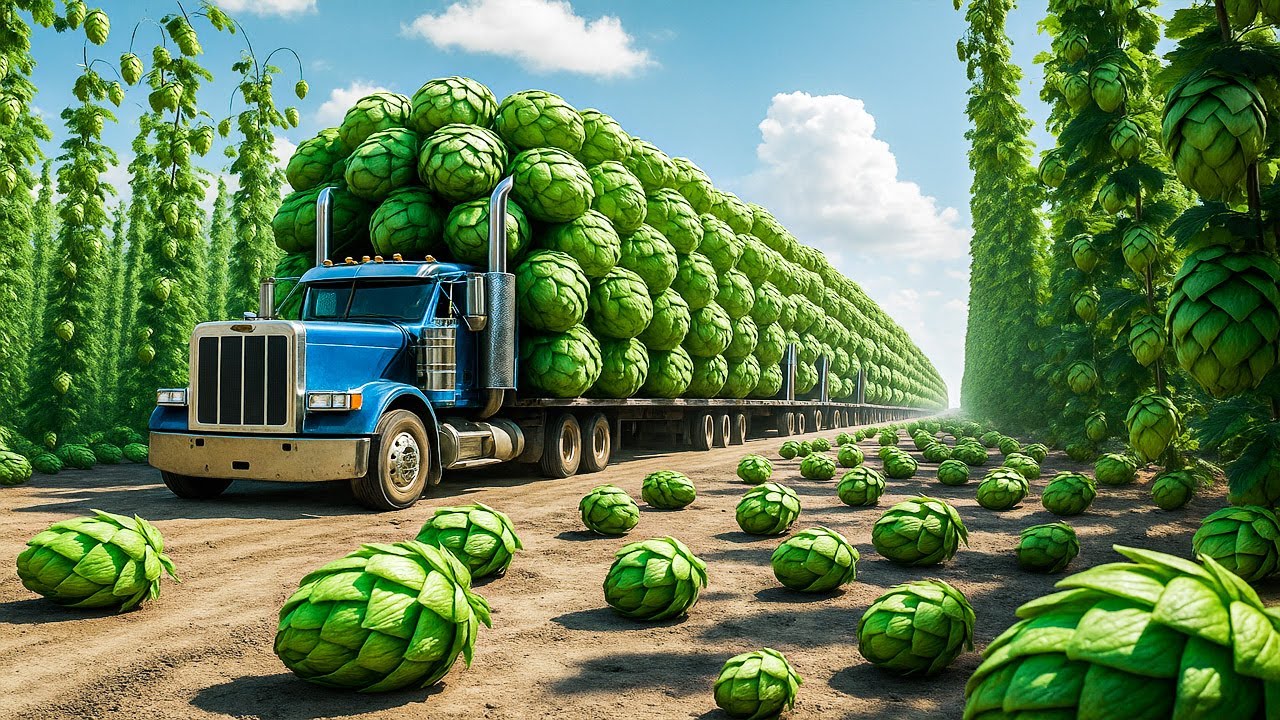 Unglaublich! Wie Hopfen geerntet und zu Bier verarbeitet wird