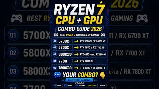 Best Ryzen 7 CPU + GPU Combos 2026 🔥 Don’t Pair Wrong!