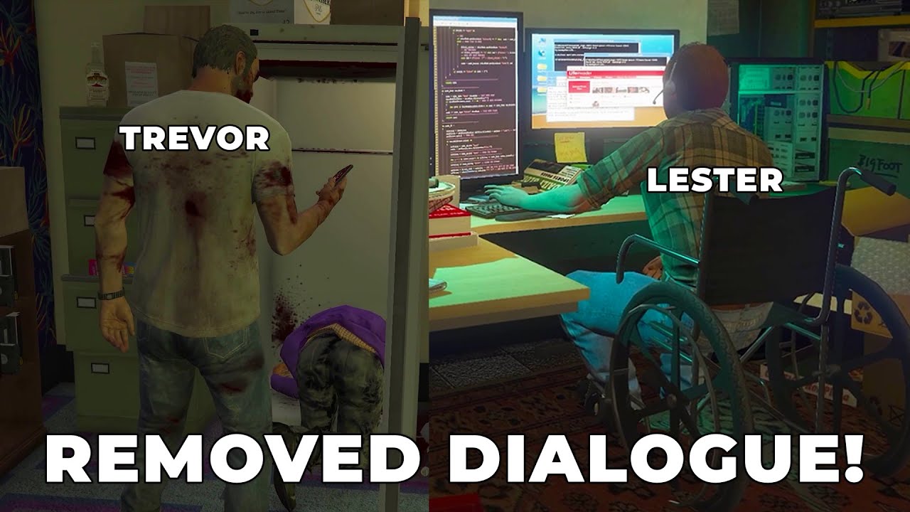 Lester Computer Reflection Scene This Deleted dialogue between Trevor and Lester helps us understand how ...