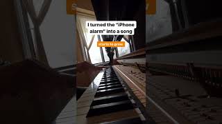 Tony Ann the Musician turn IPHONE ringtone into AMAZING ALARM song using his Piano 🎵 🎶 #shorts