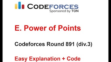 E. Power of Points || Codeforces Round 891 (Div.3)