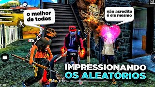 CARREGUEI OS ALEATÓRIOS NESSA PARTIDA INSANA DE FREE FIRE E ELES SE SURPREENDERAM 😧🔥