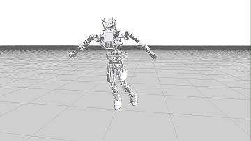 Simulations of ATLAS robot balancing