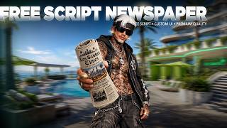 FREE FiveM Newspaper Job Script with Custom Reading Animations [ESX & QBCore]