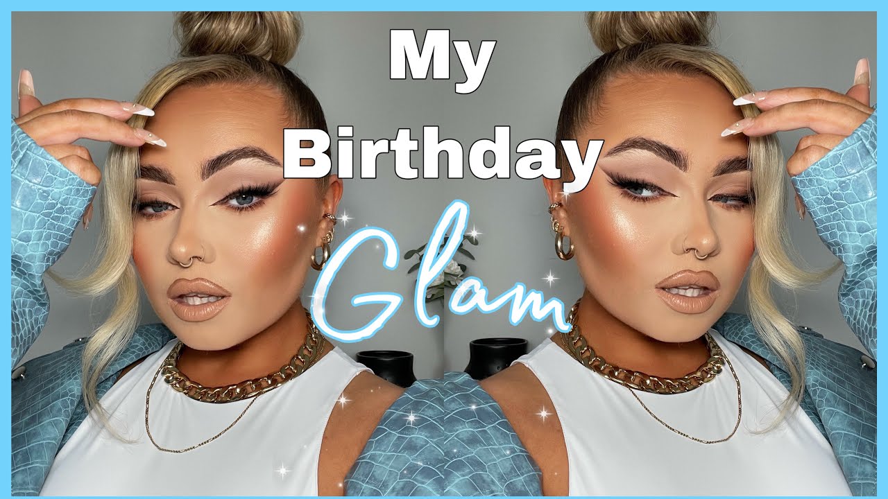 My Birthday GLOW UP | Hair + Makeup GRWM - YouTube