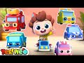 Neo  five little cars  fire truck police car rescue team  kids songs  starhat neo  yes neo