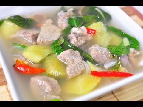 [Thai Food] Sweet and Sour Beef Soup (Tom Jew)