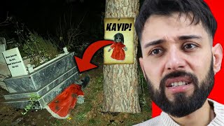 Kayip Ci̇n Bebek Vakasi Mezarlıkta Ağlayan Kadın