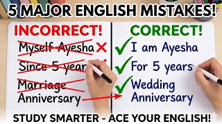 Stop making these 5 common mistakes in English Conversation....