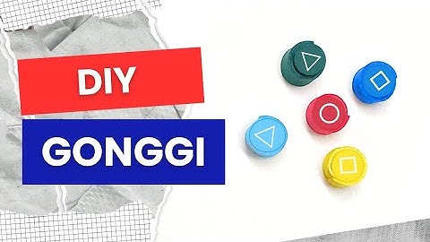 DIY Gonggi from Squid Game!🦑 How to make Squid Game Paper Gonggi