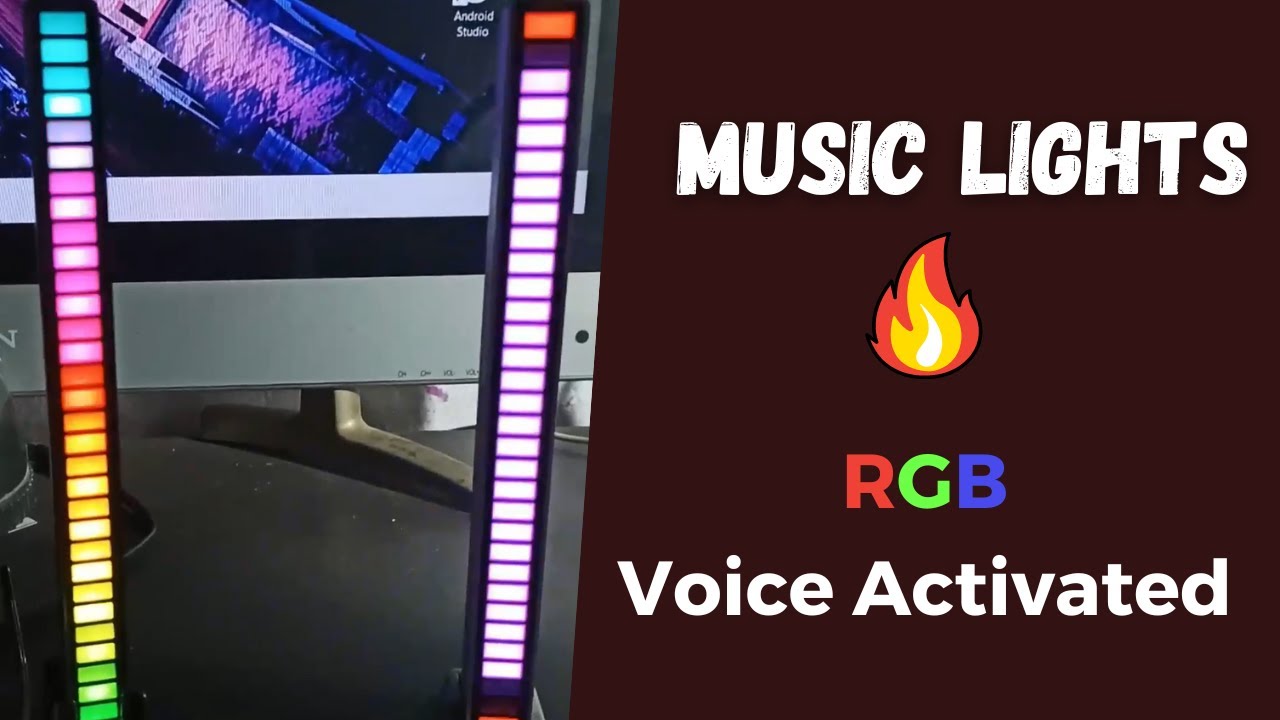 RGB Colorful Sound Control Music Rhythm Light | Desktop Music Light ...