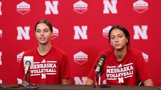 Nebraska s Merritt Beason and Harper Murray full press conference from Aug 19 2024