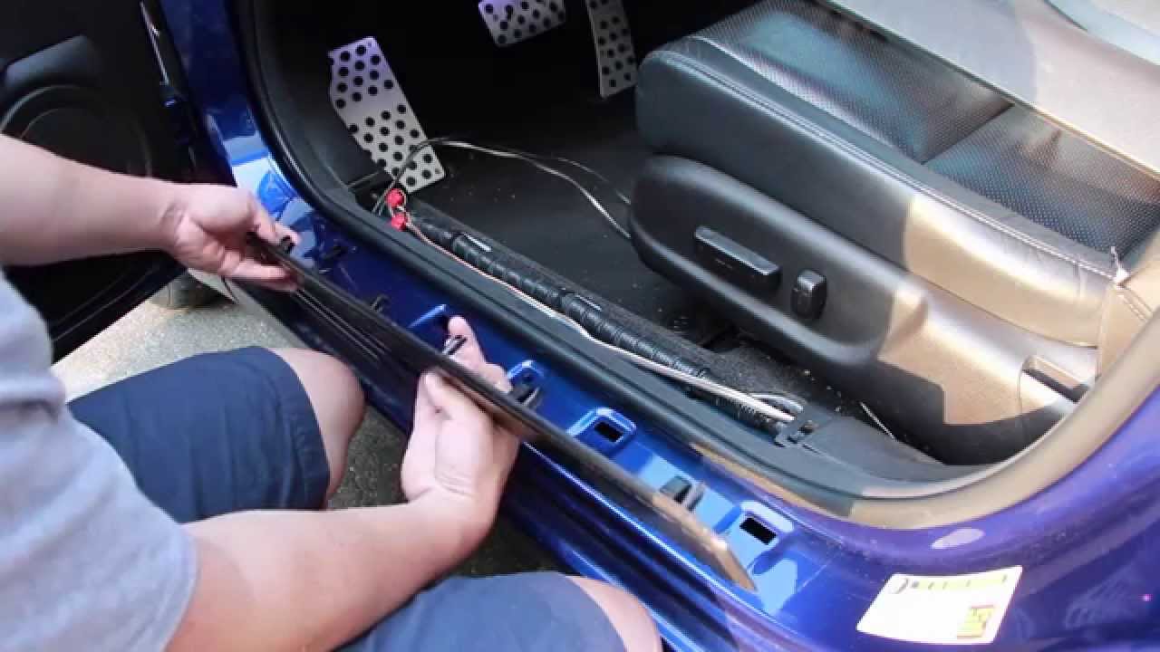 Custom Illuminated Acura TSX Door Sills (DIY) - YouTube