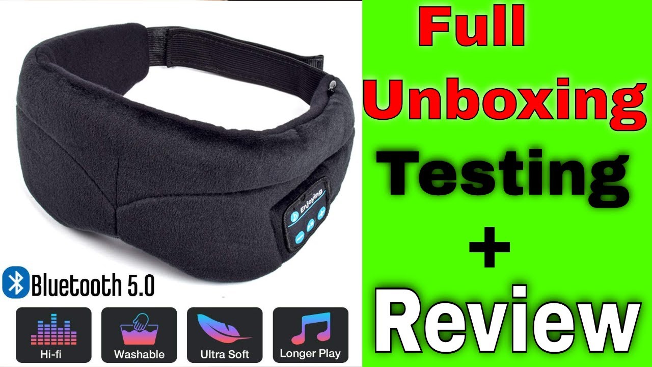 Sleep Headphones Bluetooth Eye Mask, Upgrade Soft Sleeping Wireless Eye