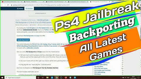 Ps4 Jailbreak 5.05/6.72 | Backporting Games| Gaming News