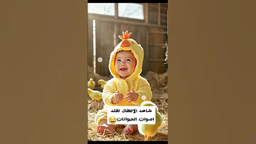 شاهد الاطفال تقلد اصوات الحيوانات 