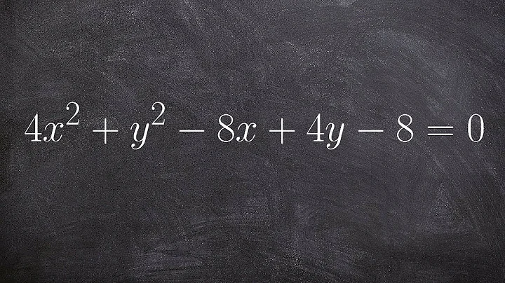 How to find the center, foci and vertices of an ellipse