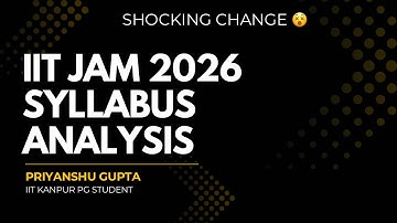 IIT JAM MS Syllabus Analysis shocking change 😱|| Mathematical Statistics syllabus 2026 #iitjam