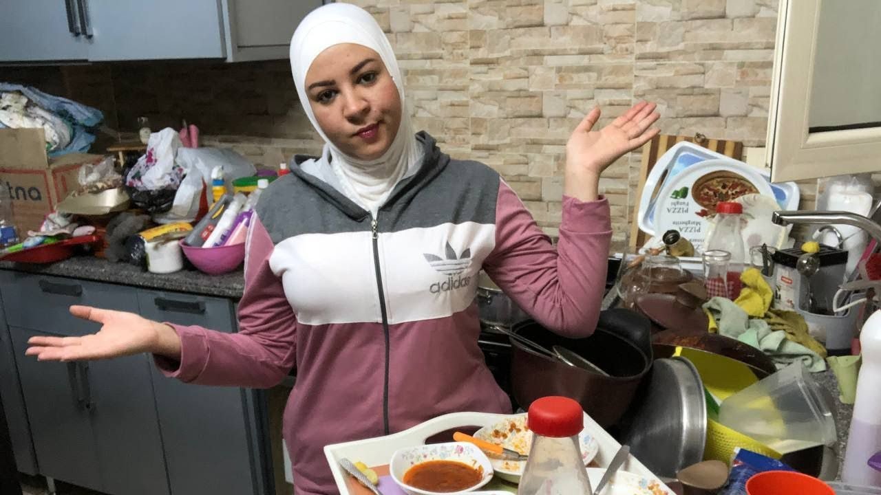 روتين تنضيف المطبخ 🤣 كله يهون عشان فرحة العيد💃