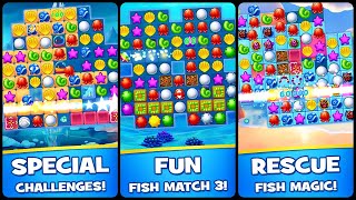 Fish Match Blast Save the fish (Gameplay Android) screenshot 1