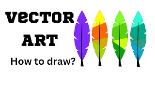 Inkscape tutorial || How to draw a feather in different colors 2023