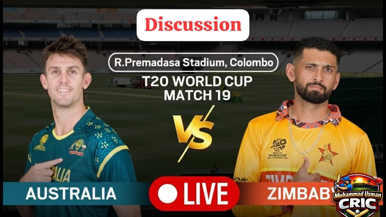 Australia vs Zimbabwe live Now 😱Shockl Aus vs Zim,Can vs Uae /Usa Vs ned Live discuss Q/A analysis