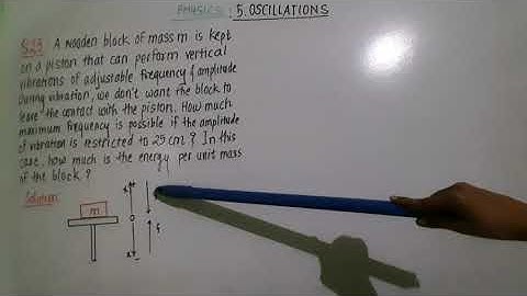 5. Oscillations / textbook numericals Q.22 , Q.23 / Physics / Class  12