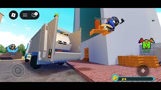 Scania P410 Faun Powerpress On Bulk Wooden Planks