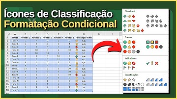 Conjunto de Ícones para Classificação de Dados | Formatação Condicional no Excel