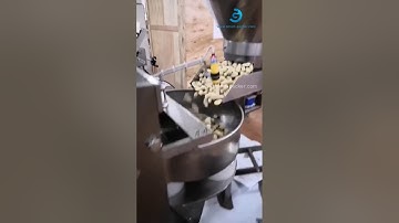 Automatic peanut granule bag vertical form fill seal packing machine testing video