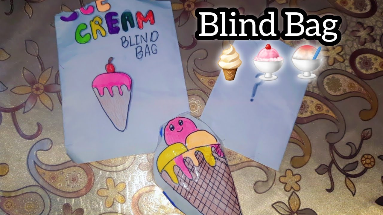 ice cream blind bag || DIY paper craft|| #papercraft, #blindbag - YouTube