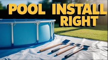 How to Install an Above Ground Pool The Right Way | Site Prep #poolinstallation #pool #pools