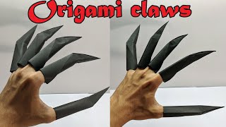 How to make paper claws - origami claws - Halloween claws