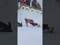 Daniela ulbing crash in cerezza ita snowboarding crash chute giantslalom fis