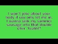 Steel Panther - Fat Girl (Thar She Blows) lyrics