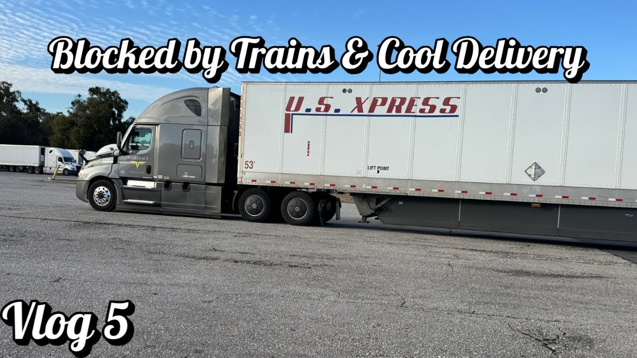 Blocked by a Train | Different Delivery spots! Vlog 5