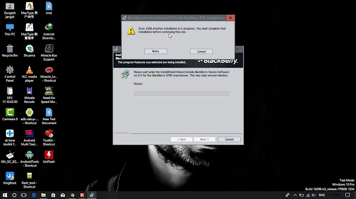 (Solved) Windows 10 Error 1500 Another installation is in Progress